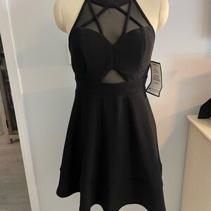 Emerald Sundae Elegant Black Dress- NWT-  Junior Medium